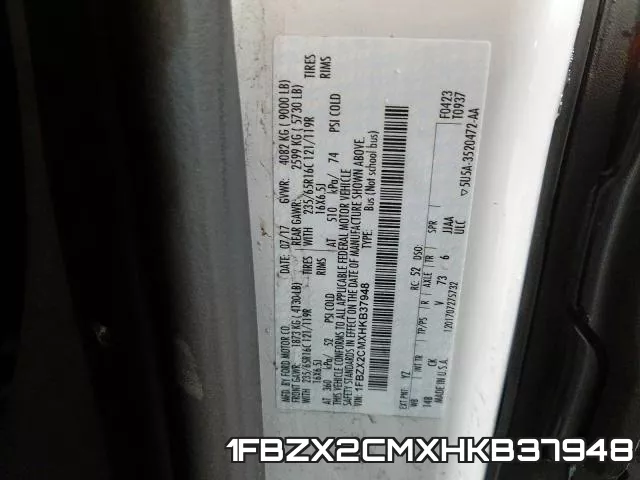 1FBZX2CMXHKB37948 фото 2