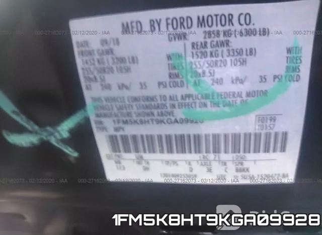 1FM5K8HT9KGA09928 фото 10