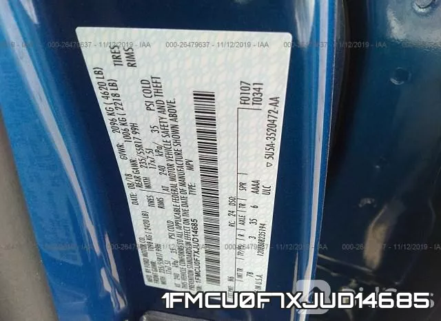 1FMCU0F7XJUD14685 фото 10