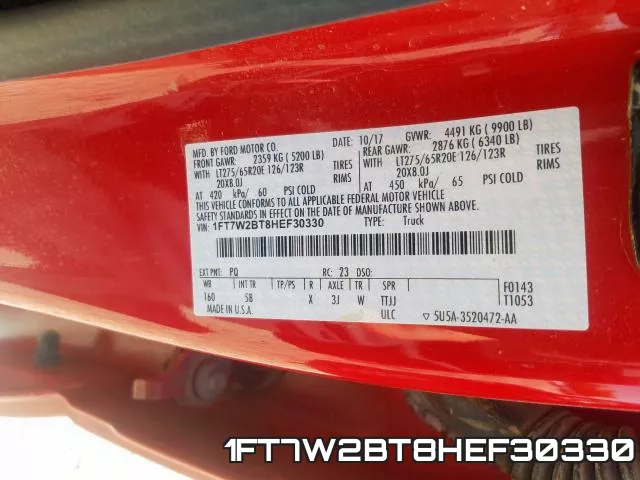 1FT7W2BT8HEF30330 фото 2
