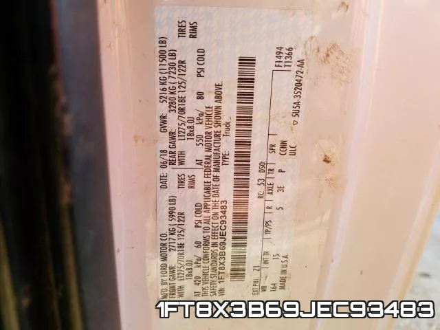 1FT8X3B69JEC93483 фото 2