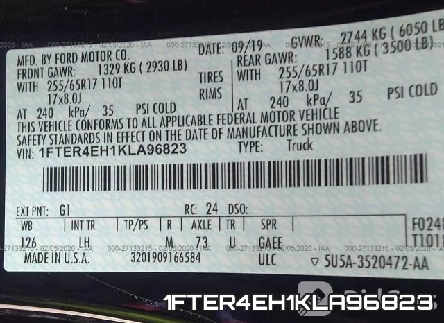 1FTER4EH1KLA96823 фото 10