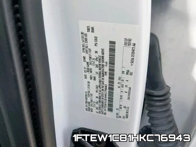 1FTEW1C81HKC76943 фото 2