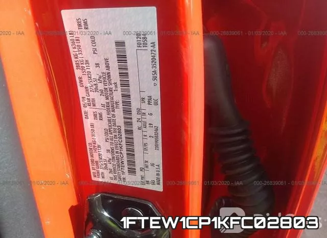 1FTEW1CP1KFC02803 фото 10