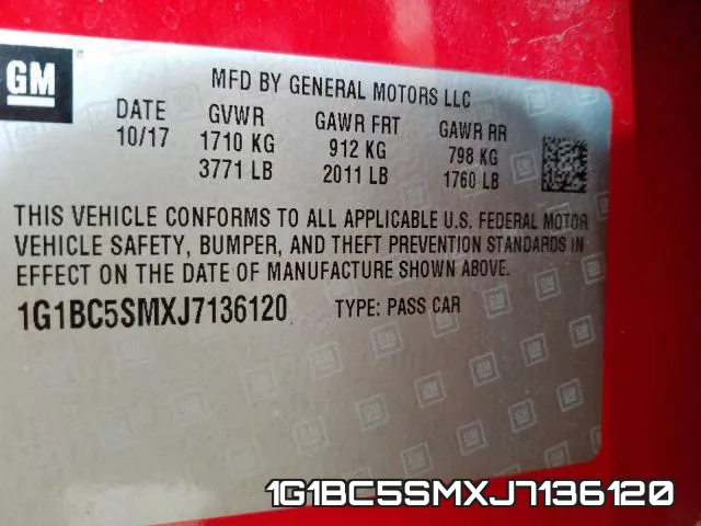 1G1BC5SMXJ7136120 фото 2