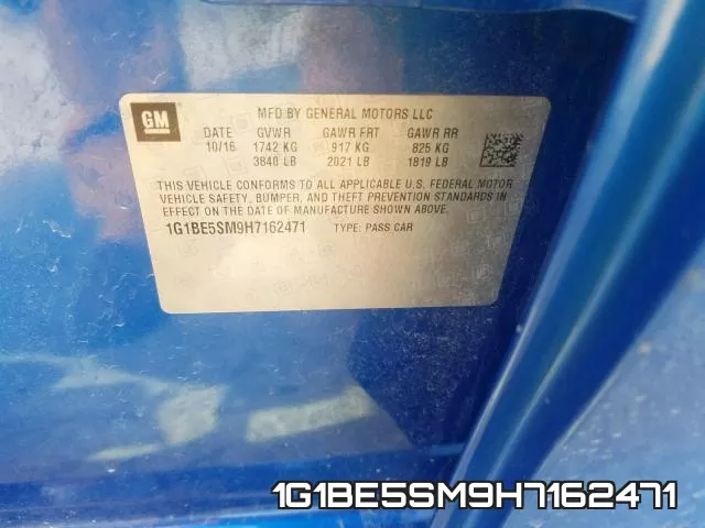 1G1BE5SM9H7162471 фото 2