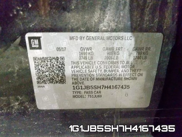 1G1JB5SH7H4167435 фото 2