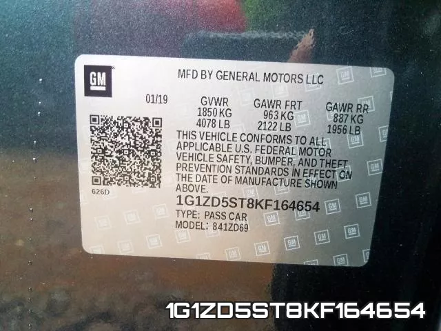 1G1ZD5ST8KF164654 фото 2