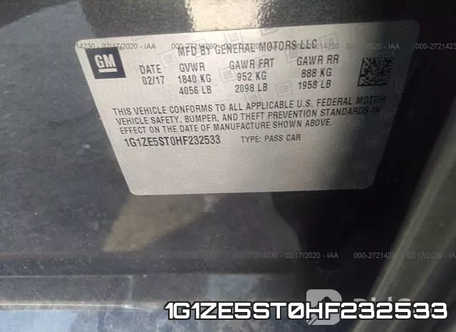 1G1ZE5ST0HF232533 фото 10