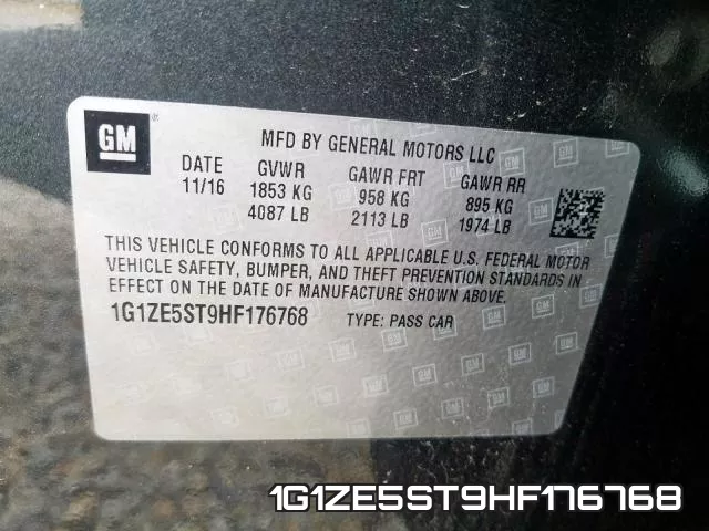 1G1ZE5ST9HF176768 фото 2