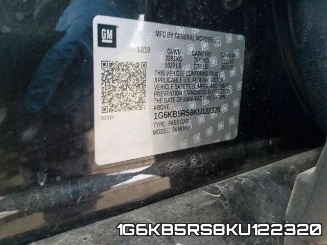 1G6KB5RS8KU122320 фото 2