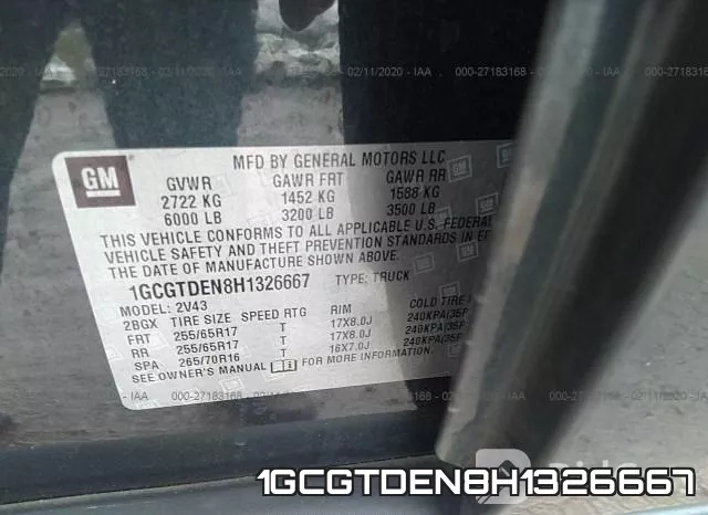 1GCGTDEN8H1326667 фото 10