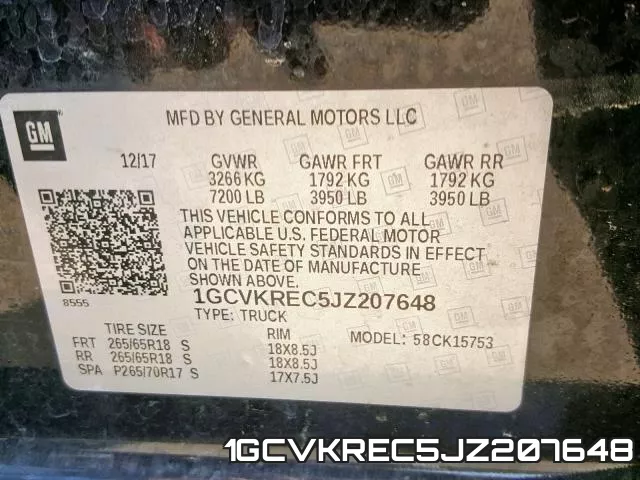 1GCVKREC5JZ207648 фото 2