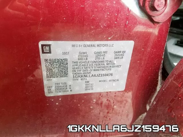 1GKKNLLA6JZ159476 фото 2