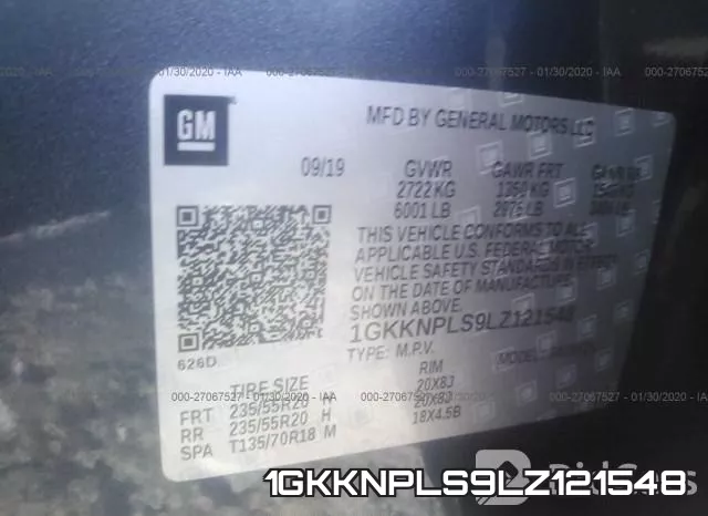 1GKKNPLS9LZ121548 фото 10