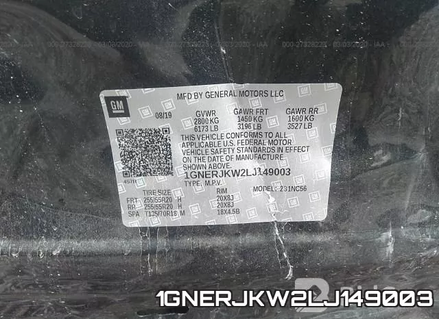 1GNERJKW2LJ149003 фото 10