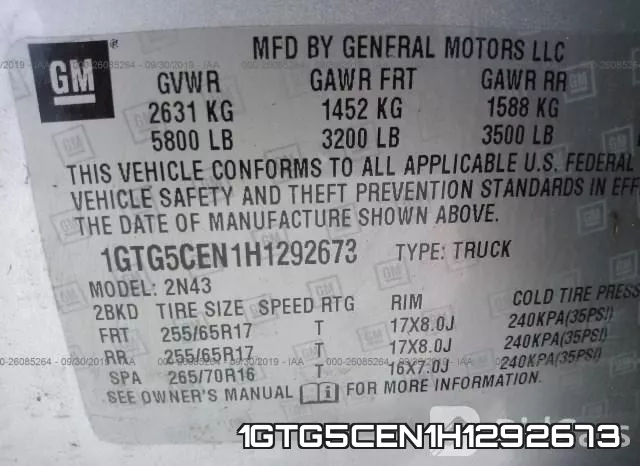 1GTG5CEN1H1292673 фото 10