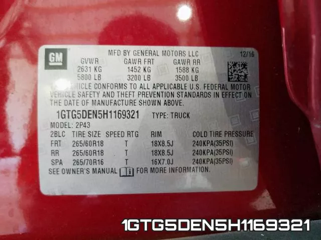 1GTG5DEN5H1169321 фото 2
