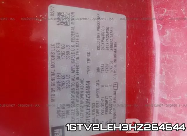 1GTV2LEH3HZ264644 фото 10