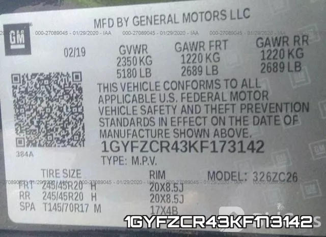 1GYFZCR43KF173142 фото 10