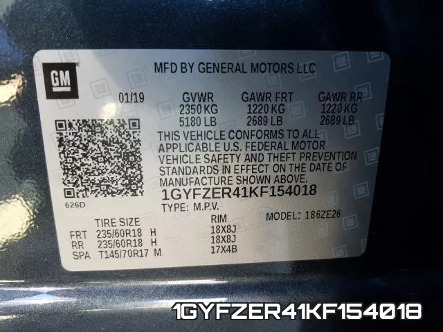 1GYFZER41KF154018 фото 2
