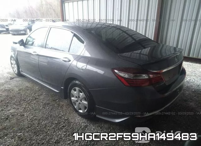 1HGCR2F59HA149483 фото 4