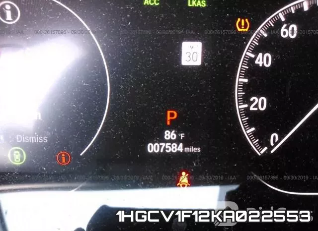 1HGCV1F12KA022553 фото 8