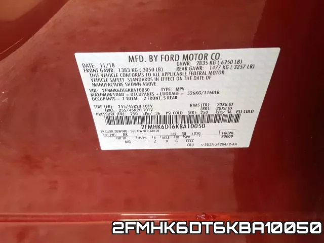 2FMHK6DT6KBA10050 фото 2