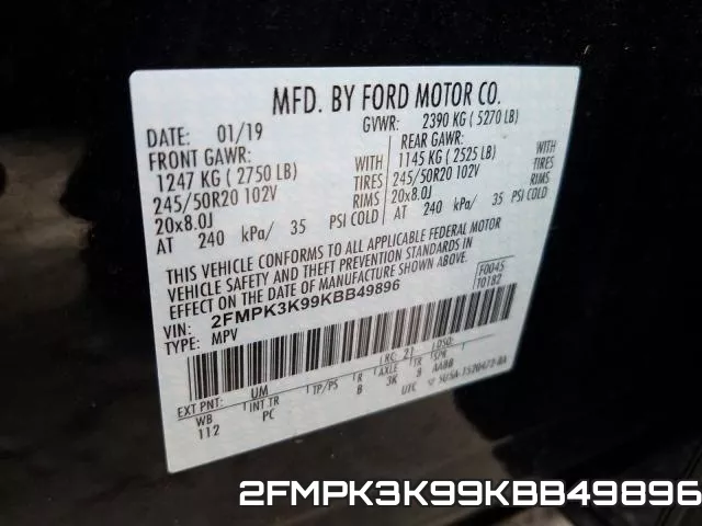 2FMPK3K99KBB49896 фото 2