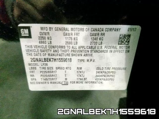 2GNALBEK7H1559618 фото 2