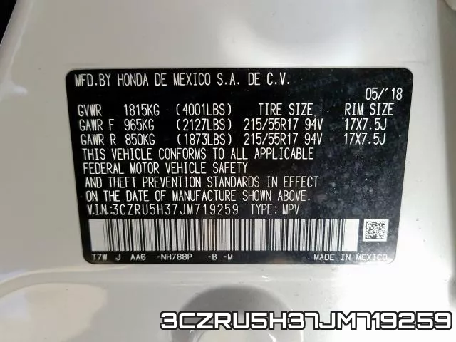 3CZRU5H37JM719259 фото 2