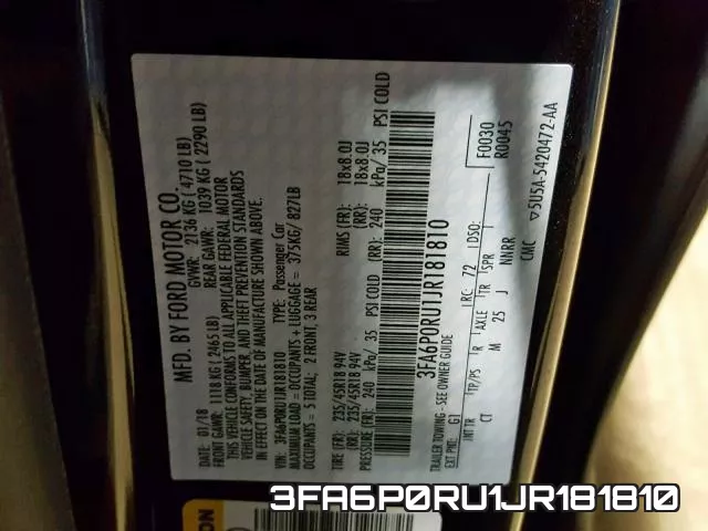 3FA6P0RU1JR181810 фото 2