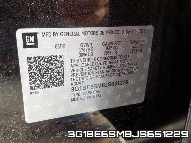 3G1BE6SM8JS651229 фото 2