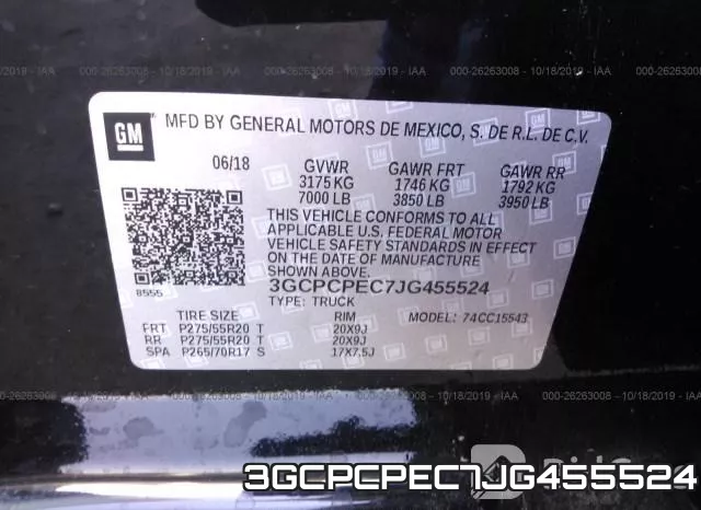 3GCPCPEC7JG455524 фото 10