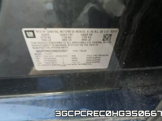 3GCPCREC0HG350667 фото 2
