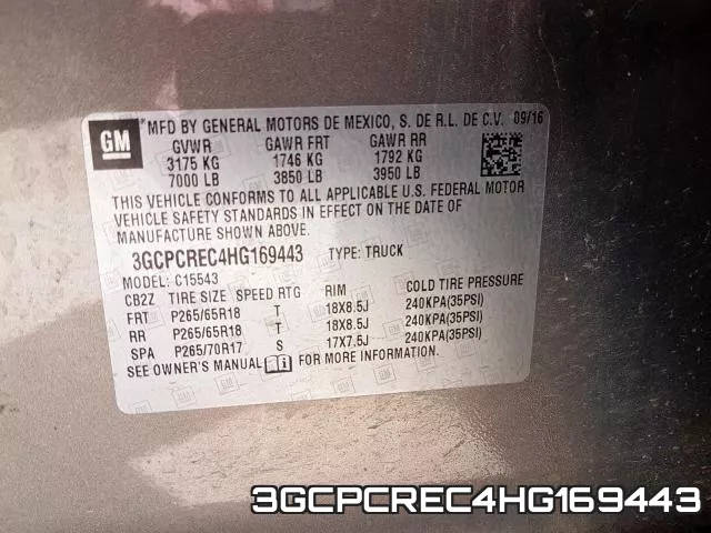 3GCPCREC4HG169443 фото 2