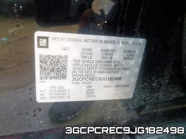 3GCPCREC9JG182498 фото 2