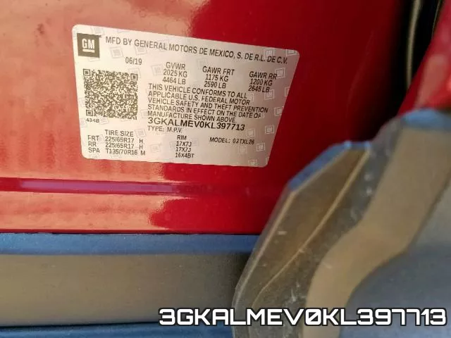 3GKALMEV0KL397713 фото 2