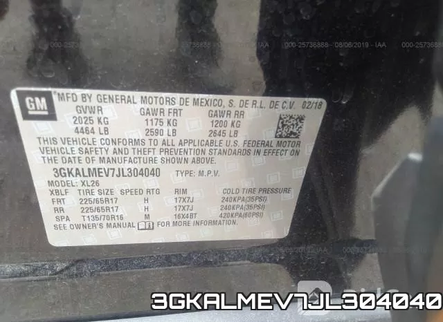 3GKALMEV7JL304040 фото 10