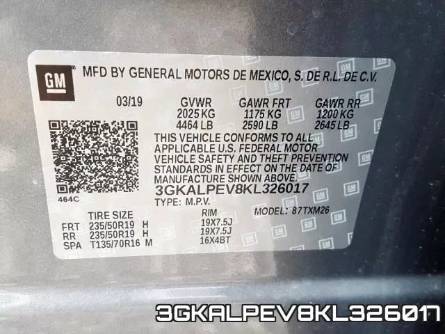 3GKALPEV8KL326017 фото 2