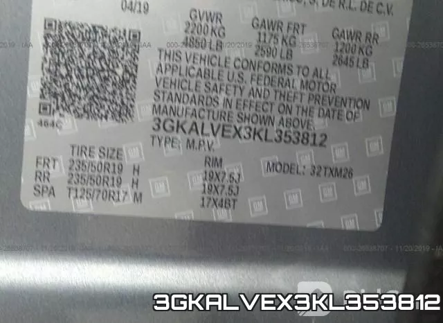 3GKALVEX3KL353812 фото 10