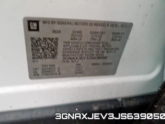 3GNAXJEV3JS639050 фото 2