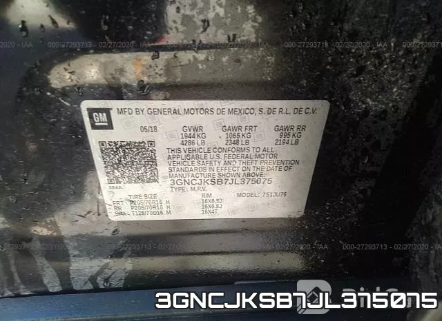 3GNCJKSB7JL375075 фото 10
