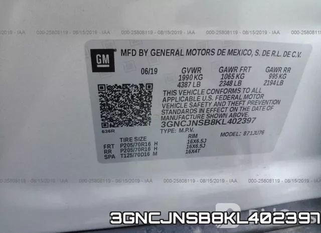 3GNCJNSB8KL402397 фото 10