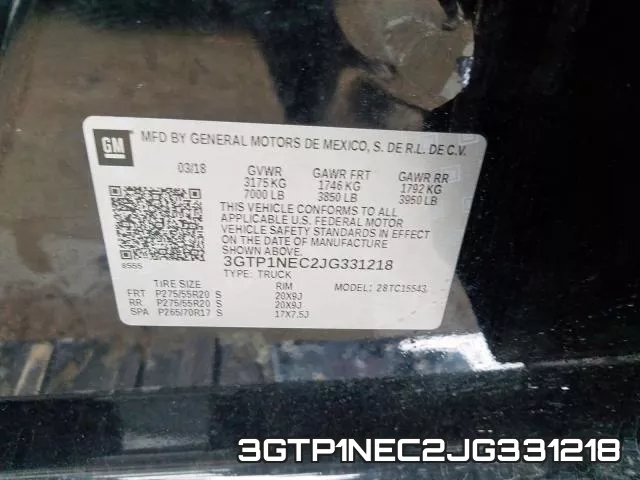 3GTP1NEC2JG331218 фото 2