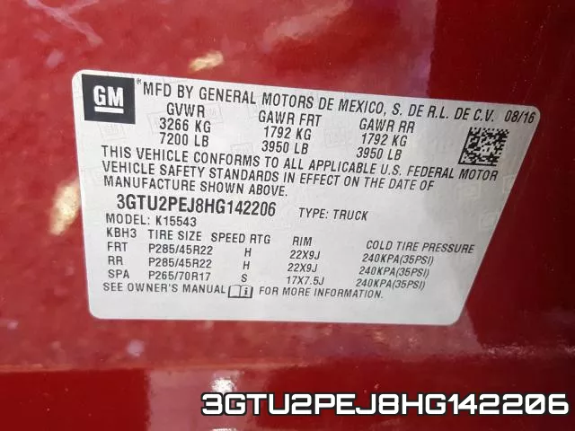 3GTU2PEJ8HG142206 фото 2
