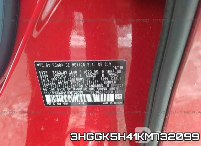 3HGGK5H41KM732099 фото 10
