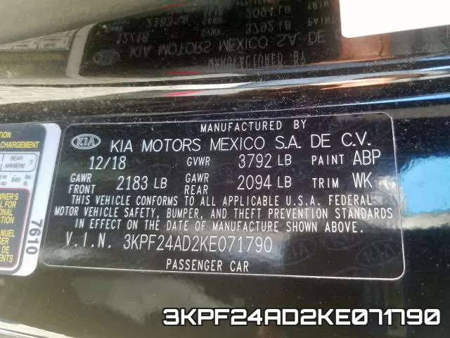 3KPF24AD2KE071790 фото 2