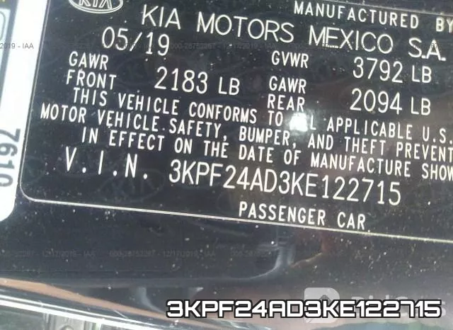 3KPF24AD3KE122715 фото 10