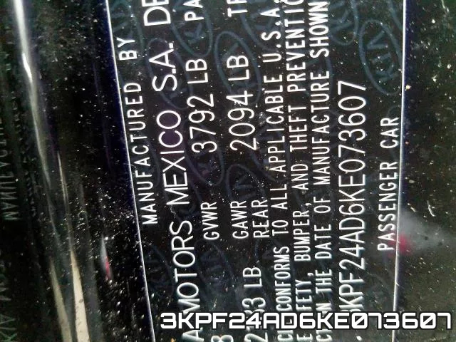 3KPF24AD6KE073607 фото 2